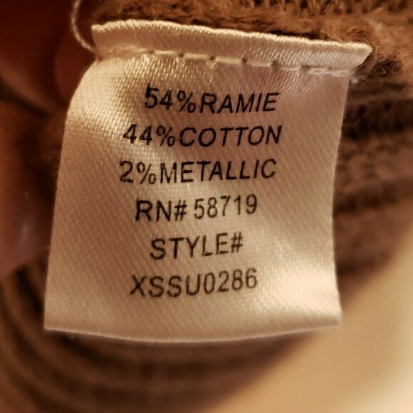 NY Collection Chevron Retro Look Poncho Sweater - Picture 7 of 8